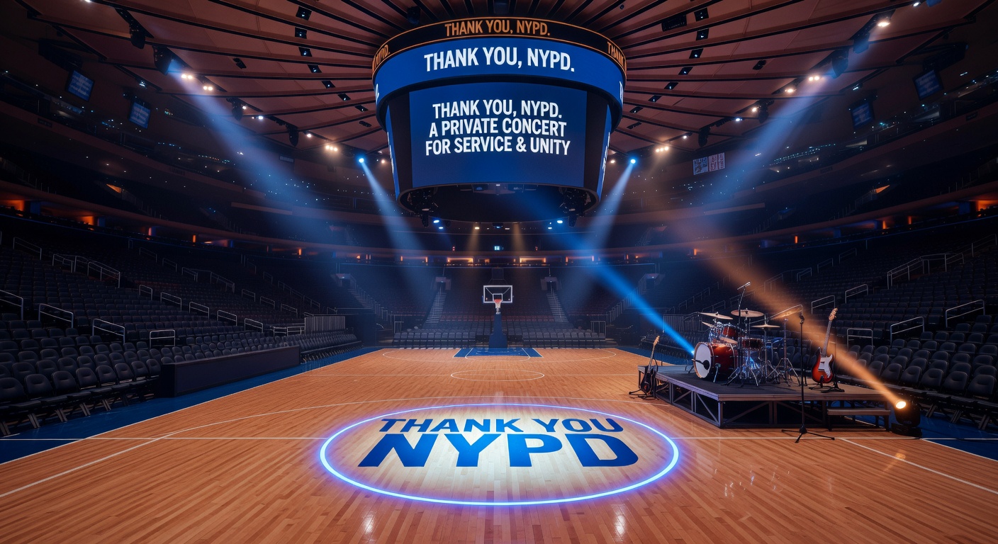 Madison Square Garden launches 'Thank You, NYPD' campaign with private concert