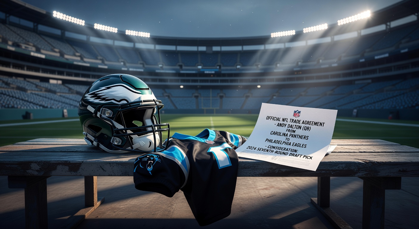 Philadelphia Eagles acquire Andy Dalton from Carolina Panthers for seventh-round draft pick