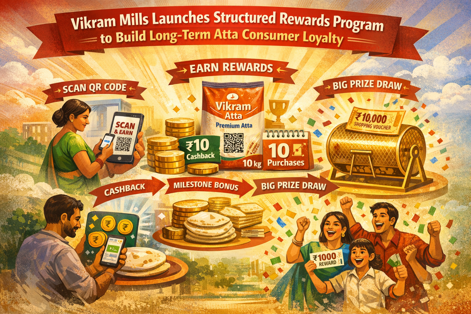 Vikram Mills Launches Structured Rewards Program to Build Long-Term Atta Consumer Loyalty