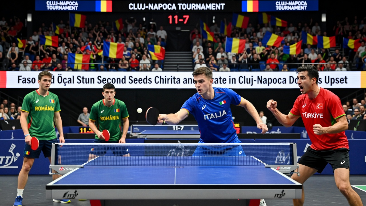 Faso and Öçal Stun Second Seeds Chirita and Istrate in Cluj-Napoca Doubles Upset
